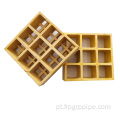 38x38mm Molded Anti-Slip Fiberglass FRP Grating para caminhar